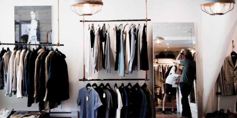 Image of men's clothing store